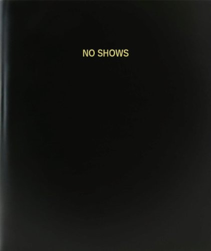 BookFactory No Shows Log Book - Journal - Logbook - 120 Page 8.5"x11" Black Hardbound -XLog-120-7CS-A-L-Black-No Shows Log Book--