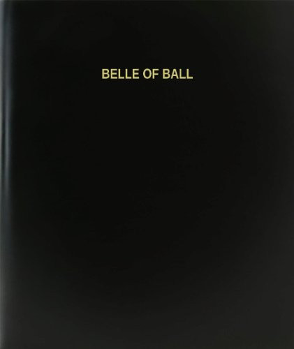 BookFactory Belle Of Ball Log Book - Journal - Logbook - 120 Page 8.5"x11" Black Hardbound -XLog-120-7CS-A-L-Black-Belle Of Ball Log Book--