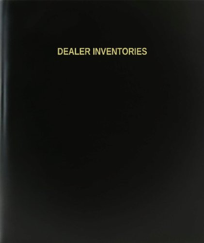 BookFactory Dealer Inventories Log Book-Journal-Logbook - 120 Page 8.5"x11" Black Hardbound -XLog-120-7CS-A-L-Black-Dealer Inventories Log Book--