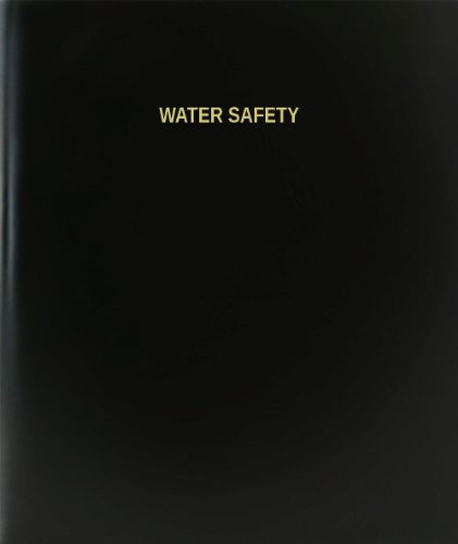 BookFactory Water Safety Log Book - Journal - Logbook - 120 Page 8.5"x11" Black Hardbound -XLog-120-7CS-A-L-Black-Water Safety Log Book--