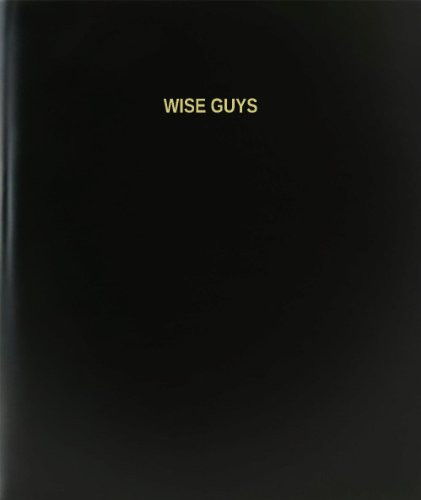 BookFactory Wise Guys Log Book - Journal - Logbook - 120 Page 8.5"x11" Black Hardbound -XLog-120-7CS-A-L-Black-Wise Guys Log Book--