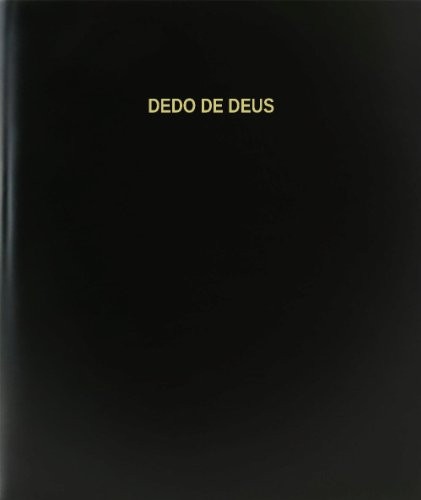 BookFactory Dedo De Deus Log Book - Journal - Logbook - 120 Page 8.5"x11" Black Hardbound -XLog-120-7CS-A-L-Black-Dedo De Deus Log Book--