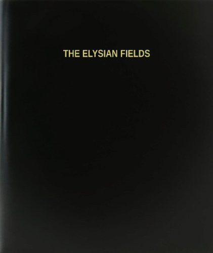BookFactory The Elysian Fields Log Book - Journal - Logbook - 120 Page 8.5"x11" Black Hardbound -XLog-120-7CS-A-L-Black-The Elysian Fields Log Book--