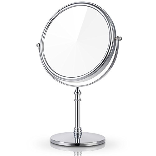 Miusco 7X Magnifying Two Sided Vanity Makeup Mirror, Round, Chrome Miusco 7X Magnifying Two Sided Vanity Makeup Mirror, Round, Chrome