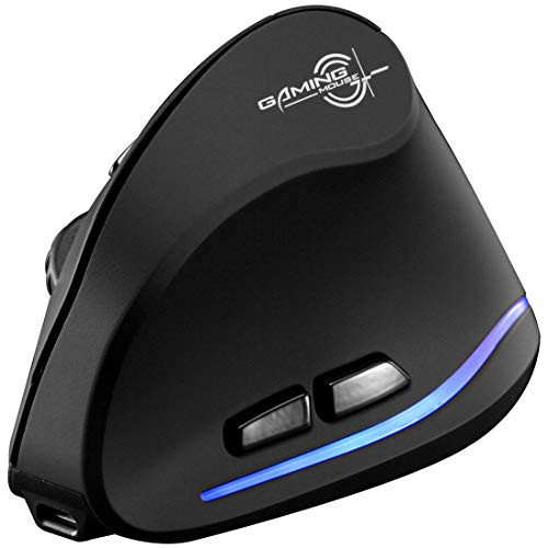 ZLOT Rechargeable Ergonomic Mouse,2.4G USB Optical LED Vertical Wireless Mice with 3 Adjustable DPI 1000/1600/2400 and 6 Buttons for Laptop, PC, Computer, Desktop, Black
ZLOT Rechargeable Ergonomic Mouse,2.4G USB Optical LED Vertical Wireless Mice with 3 Adjustable DPI 1000/1600/2400 and 6 Buttons for Laptop, PC, Computer, Desktop, Black