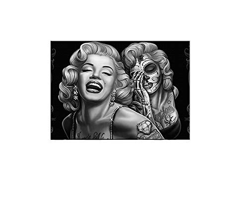 AGCary Marilyn Monroe Poster for Frame Print Canvas Painting Black and White Picture Wall Art for Home Office Decorations Wall Decor 12 x 16