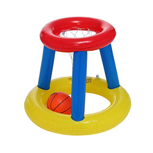 iYBWZH Super Hoops Floating Basketball Shootball Swimming Pool Game Toy Giant Inflatable for Children and Adult -Blue L-