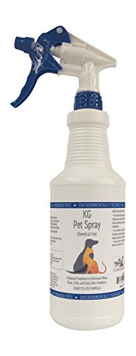 KG Pet Spray - 32oz Ready to Use Spray for Fleas Ticks Mites Lice Mange and Itchy Skin.