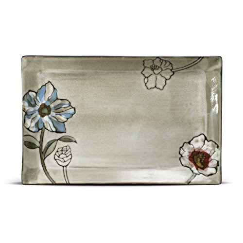 Pfaltzgraff Harker Rectangular Platter 14-Inch by 9-Inch Assorted