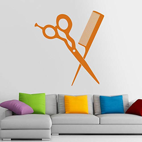 zrisic Wall Stickers Barber Shop Wall Decal Name Scissors Hair Salon Wall Decor Neutral Haircut Vinyl Wall Art Windows Decoration O 58x60cm zrisic Wall Stickers Barber Shop Wall Decal Name Scissors Hair Salon Wall Decor Neutral Haircut Vinyl Wall Art Windows Decoration O 58x60cm
