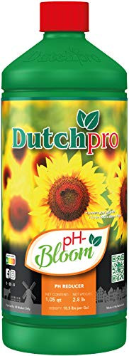 Dutchpro Nutrients pH- Bloom- PH Reducer with Phosphoric Acid  Liquid Plant Fertilizer  Promotes PH Stability in Bloom Phase for Maximum Yields  0-23 - 0  1.05 Quart-1 Liter