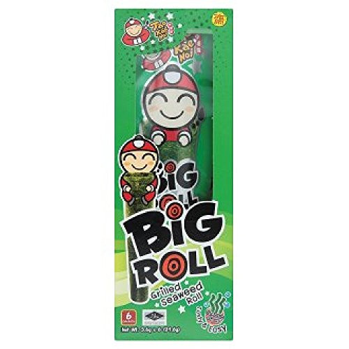 Tao Kae Noi Big Roll Grilled Seaweed 3.6g -628MART- -Classic Flavour 18 Rolls-
