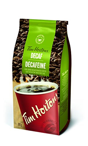 Tim Hortons Decaf Coffee, Fine Grind Bag, Medium Roast, 300g {Imported from Canada}