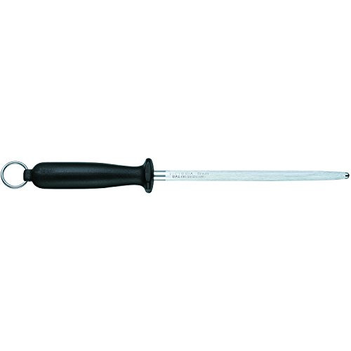 Victorinox Round Domestic Sharpening Steel with Plastic Handle Stainless Steel Black-Silver 18 x 5 x 5 cm