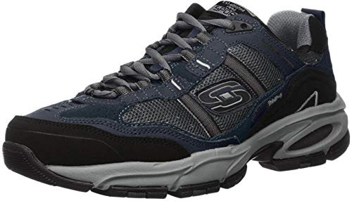 Skechers Sport Men's Vigor 2.0 Trait Memory Foam Sneaker Navy-Grey 16 XW US