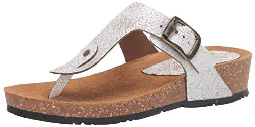 Sbicca Women's MAZZI Sandal White 7 M US