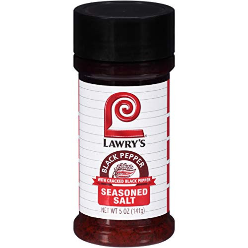 Lawry's Black Pepper Seasoned Salt Shaker, 5 Oz -Pack of 6-