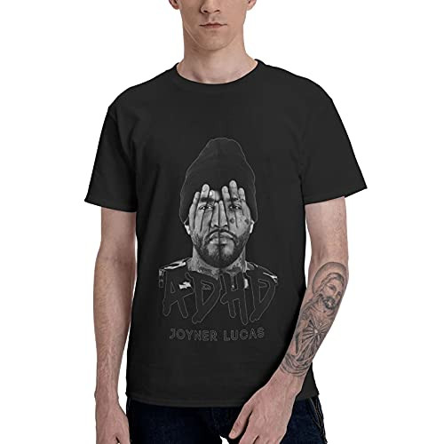 Joyner Lucas Logo T-Shirt Men's Short Sleeves Shirt Classic Cute Tee Crewneck Top Black