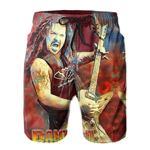 Hengoguosamao Dimebag Darrell Short Men Fashion Board Shorts Elastic Beach Swim Trunks Pocket White Hengoguosamao Dimebag Darrell Short Men Fashion Board Shorts Elastic Beach Swim Trunks Pocket White