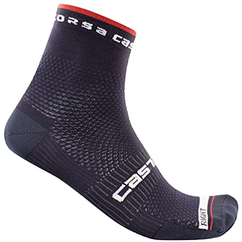 Castelli Rosso Corsa Pro 9 Sock Savile Blue, L/XL - Men's