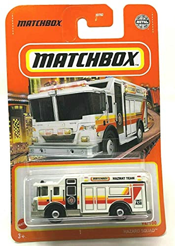 Matchbox Hazard Squad 94/100 -White- Rescue Fire Truck Engine