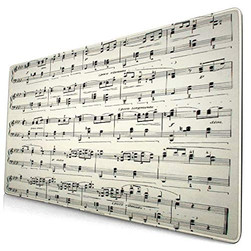 CANCAKA Large Gaming Mouse Pad?Sheet of Music?Non-Slip Rubber Mouse Pads Mousepad for Gaming Computer Office Desk,75x40x0.3cm CANCAKA Large Gaming Mouse Pad?Sheet of Music?Non-Slip Rubber Mouse Pads Mousepad for Gaming Computer Office Desk,75x40x0.3cm