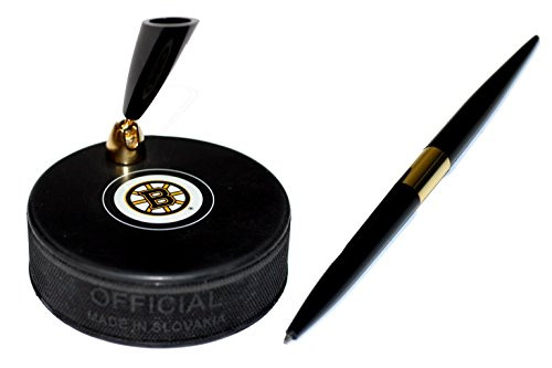 EBINGERS PLACE Boston Bruins Autograph Series Hockey Puck NHL Desk Pen Holder