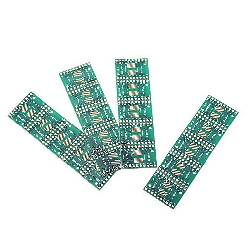 For Arduino-HENG Module Kits Accessory 20pcs SOP20 SSOP20 TSSOP20 to DIP20 Pinboard SMD to DIP Adapter 0.65mm/1.27mm to 2.54mm DIP Pin Pitch PCB Board Converter