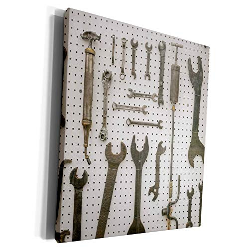 3dRose Danita Delimont - Tools - Display of old tools, Joliet, Illinois, USA. Route 66 - Museum Grade Canvas Wrap -cw-230769-1-