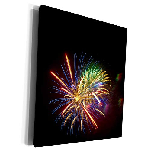 3dRose Danita Delimont - Holidays - USA, Minnesota, Mendota Heights, Colorful Fireworks Display - Museum Grade Canvas Wrap -cw-259544-1-