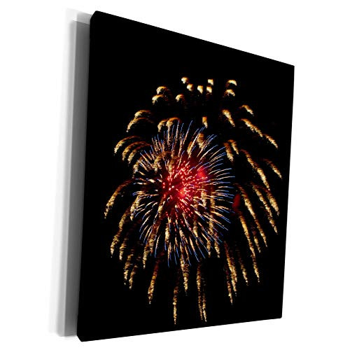 3dRose Danita Delimont - Holidays - USA, Minnesota, Mendota Heights, Annual Fireworks Display - Museum Grade Canvas Wrap -cw-259545-1-