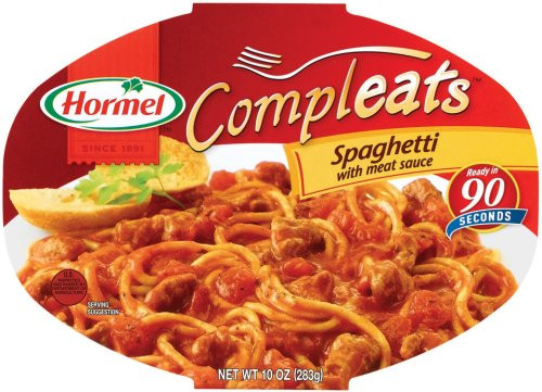 Hormel Compleats Spaghetti with Meat Sauce, 7.5-Ounce Microwavable Bowls -Pack of 6-