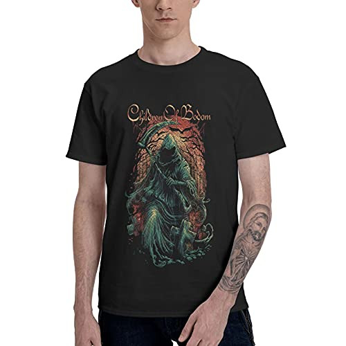 Children of Bodom Art T-Shirt Cotton Short Sleeve Shirt Casual Comfortable Sweatshirt Top Tees for Men Black Children of Bodom Art T-Shirt Cotton Short Sleeve Shirt Casual Comfortable Sweatshirt Top Tees for Men Black