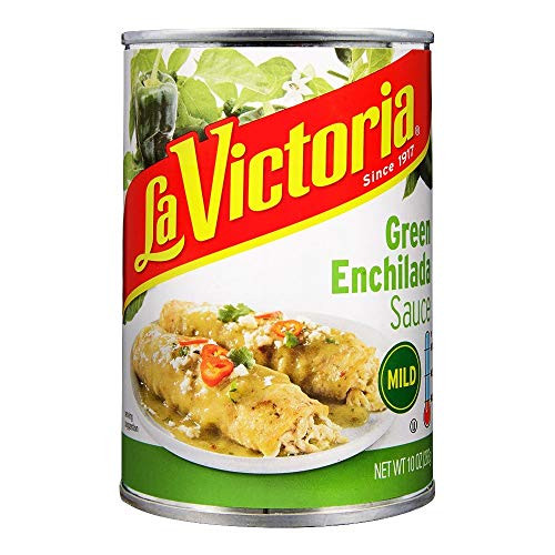 La Victoria Green Enchilada Sauce, Mild, 10-Ounce Cans -Pack of 12-