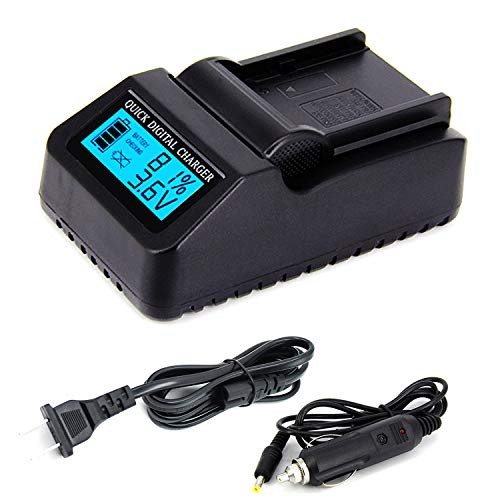 LCD Displays Fast Battery Charger for Panasonic HC-V201, HC-V210, HC-V230, HC-V250, HC-V260, HC-V270 Full HD Camcorder