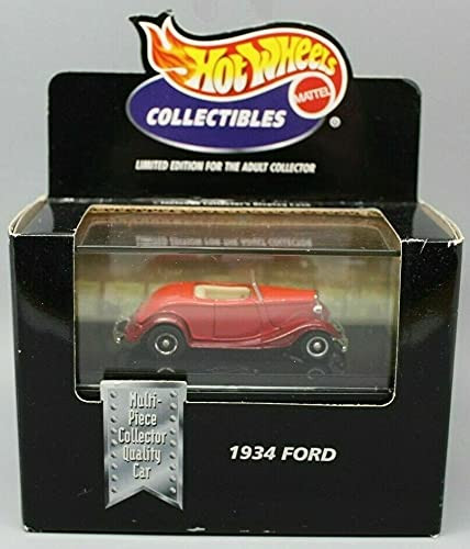 Hot Wheels Black Box 1934 Ford - Red in Display Case