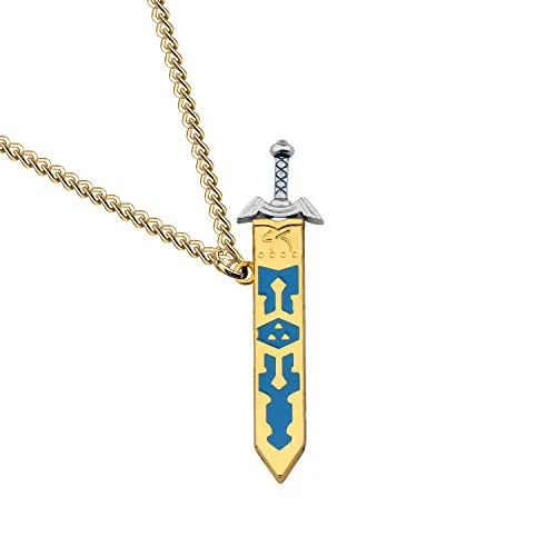 SEIRAA Inspired Master Sword Pendant Necklace Princess Zelda Link Sword Flute Legend of Zelda Gift -Sword Necklace-