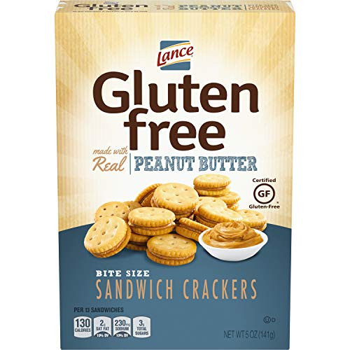 Lance Gluten Free Crackers, Peanut Butter Sandwich Crackers, 5 Ounce -Pack of 4-