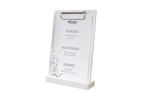 Wooden Clipboard, Menu Template, Table Menu, Stand Menu, Sign Holder, Retail Sign, Bar Menu, Menu Cover, Menu Board, Touch Free Digital Menu 