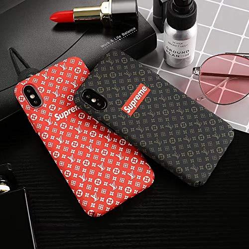 Luxury Elegant iPhone 8 Case, iPhone 7 Case, Red Vintage Monogram TPU Street Fashion Case for iPhone 8 / iPhone 7 (Fast Delivery)