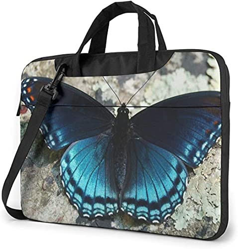 Beautiful Butterfy Shoulder Bag Case, 15.6 Inch Multi-Functional Notebook Sleeve Carrying Case with Strap  and  Trolley Belt for Lenovo Acer Dell Lenovo Hp Samsung Ultrabook Chromebook