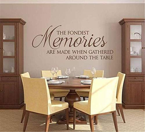 Vinyl Wall Sticker Mural Bible Letter Quotes The Fondest Memories are Made When Gathered Around The Table Vinyl Wall Sticker Mural Bible Letter Quotes The Fondest Memories are Made When Gathered Around The Table