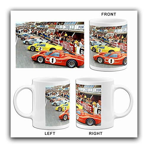 1967 Ford GT Stable at Le Mans - Photo Mug