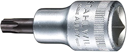 Stahlwille 54TX-T55 Steel Male Torx Screwdriver Socket, 1/2" Drive, 11.2mm Length, 58mm Length, 23.7mm Width
