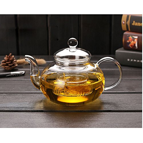 Cosy-YcY 1000ML Glass Teapot With infuser,Teapot With Strainer For Loose Tea, Glass Infuser Tea Pot Can be Used On Stovetop (1000ml/35oz) Cosy-YcY 1000ML Glass Teapot With infuser,Teapot With Strainer For Loose Tea, Glass Infuser Tea Pot Can be Used On Stovetop (1000ml/35oz)