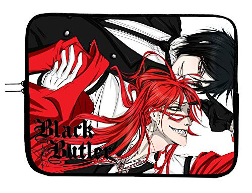 Anime Black Butler Laptop Sleeve Bag 15 Inch Notebook Case Mousepad Surface Stylish Anime Computer Bag Laptop Sleeve Tablet Laptop/Tablet Water Repellent Neoprene Cushioned Case