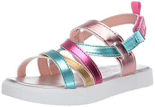 carter's Girl's Blanca Hook and Loop Sandal, MULTI, 6 Toddler