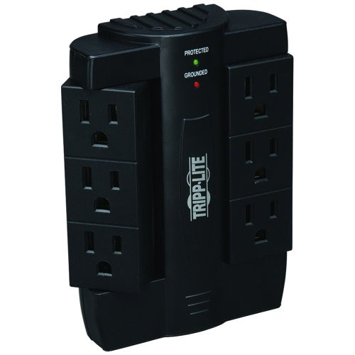 Tripp Lite SWIVEL6 - Protect It Surge Suppressor, 6 Swivel Outlets, Direct Plug-in, 1200 Joules-TRPSWIVEL6 Tripp Lite SWIVEL6 - Protect It Surge Suppressor, 6 Swivel Outlets, Direct Plug-in, 1200 Joules-TRPSWIVEL6