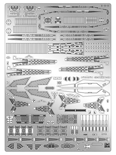 Love the Super dimension Macross Hasegawa Macross SDF-1 Macross fortress ship detail up etching parts for 1 / 4,000 scale plastic model parts QG61