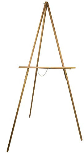 Art Advantage Floor Display Aluminum Table Easel with Bag, Natural
